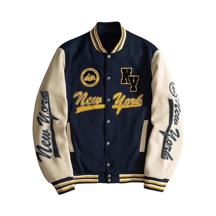 Classic Leather Bomber Jacket for Men