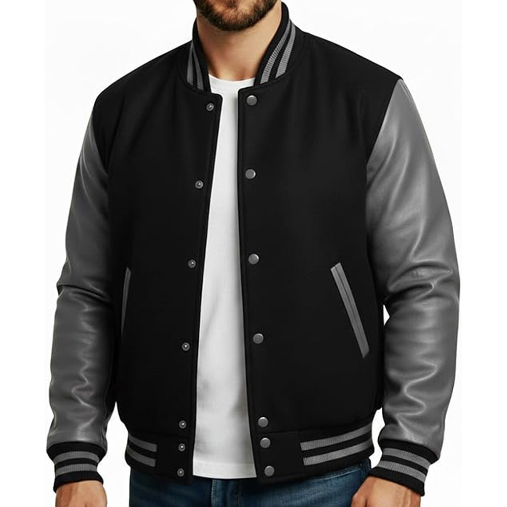 Men’s Tailored Fit Letterman Jacket