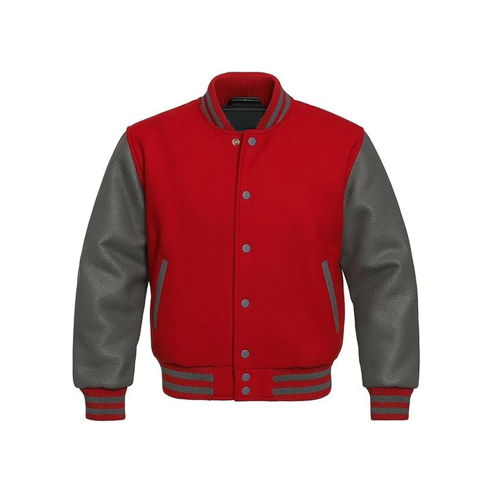 Signature Wool Letterman Jacket with Contrast Leather Arms