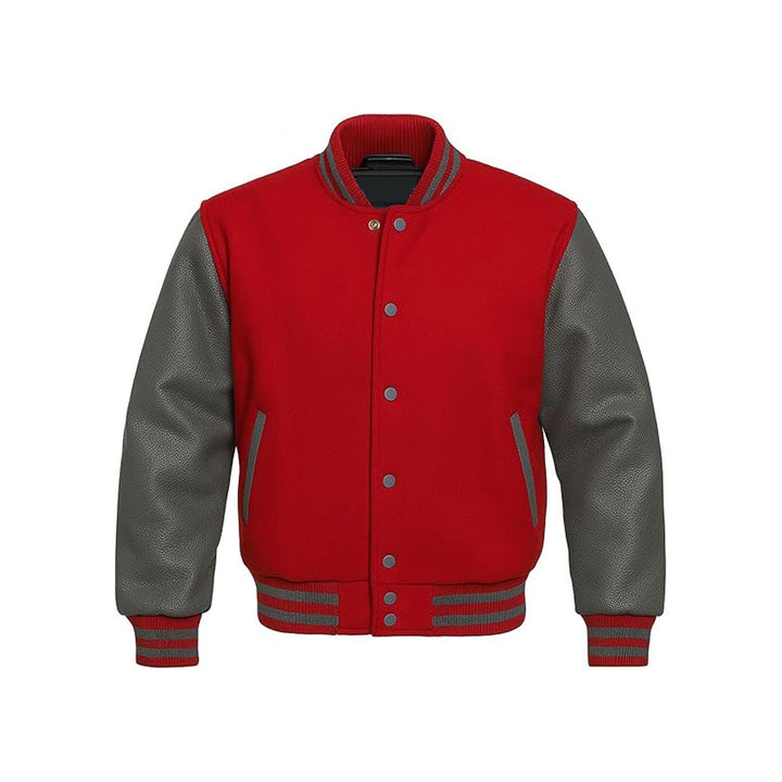 Signature Wool Letterman Jacket with Contrast Leather Arms