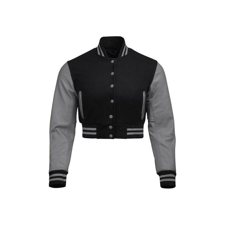 Sporty-Chic Women’s Bomber Jacket with Pockets