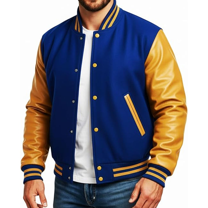 High-Quality Men’s Varsity Bomber Jacket