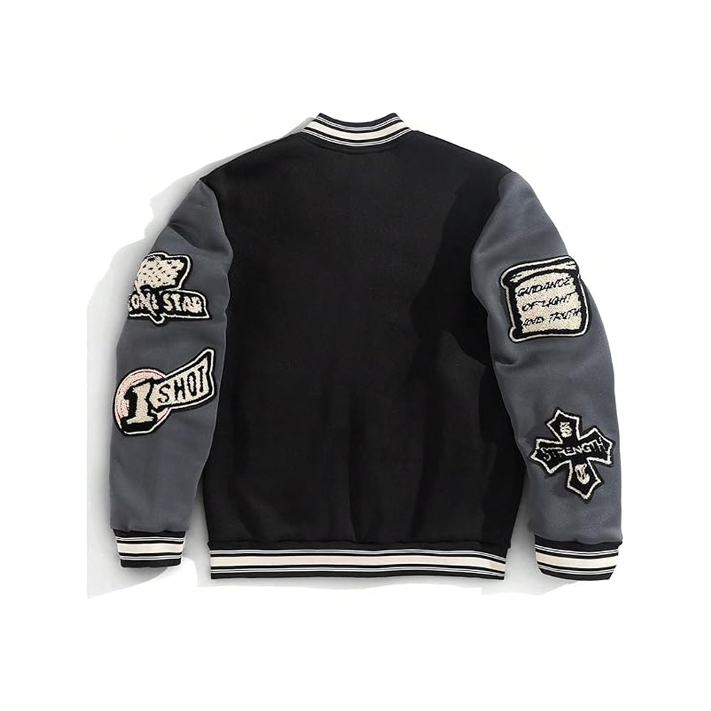 Men’s Graphic Print Streetwear Jacket