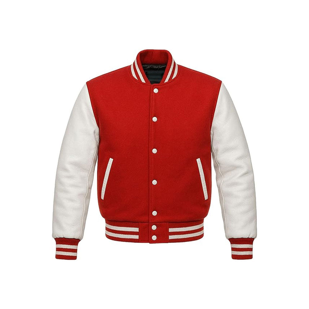 Custom Varsity Jacket with Personalized Leather Sleeves