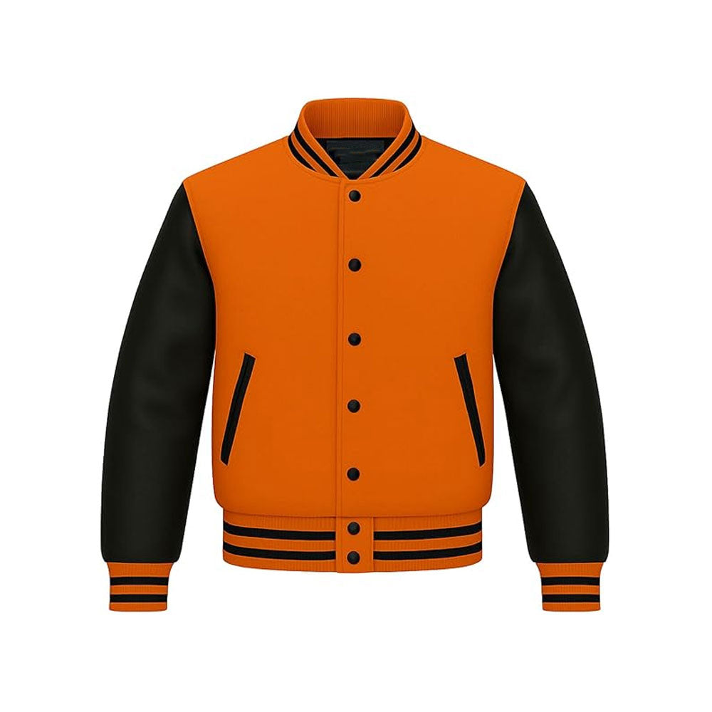 Premium Wool Body Varsity Jacket with Soft Leather Arms
