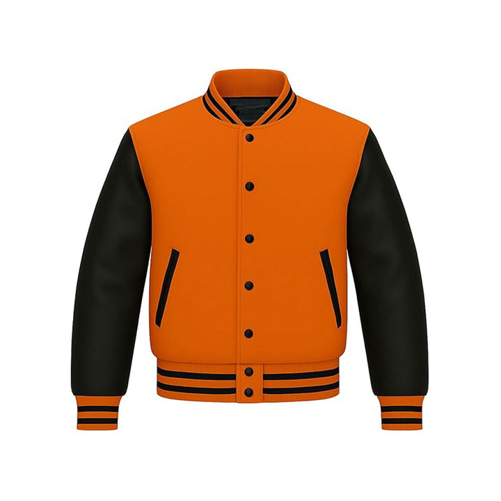 Premium Wool Body Varsity Jacket with Soft Leather Arms