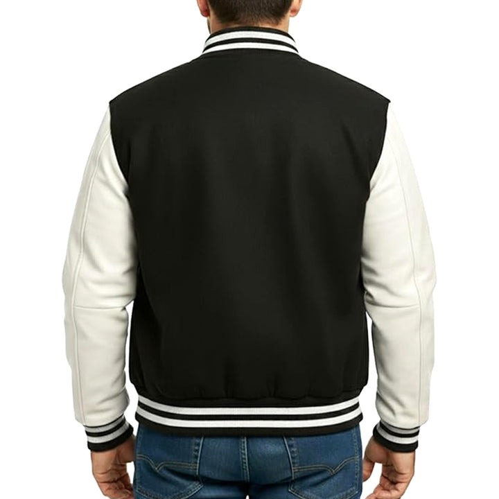 Luxury Men’s Two-Tone Varsity Jacket
