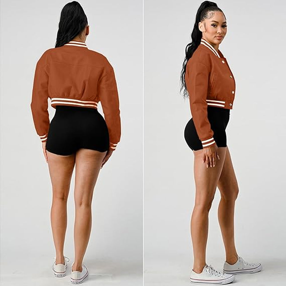 Classic Women’s Bomber Jacket with Sleek Modern Fit