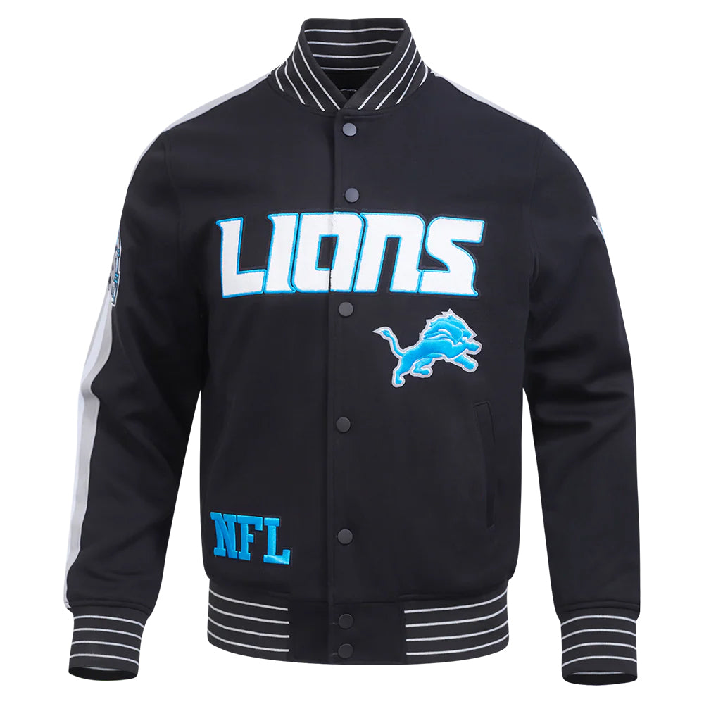 NFL DETROIT LIONS PRO GAME DAY MEN'S DBL KNIT JACKET