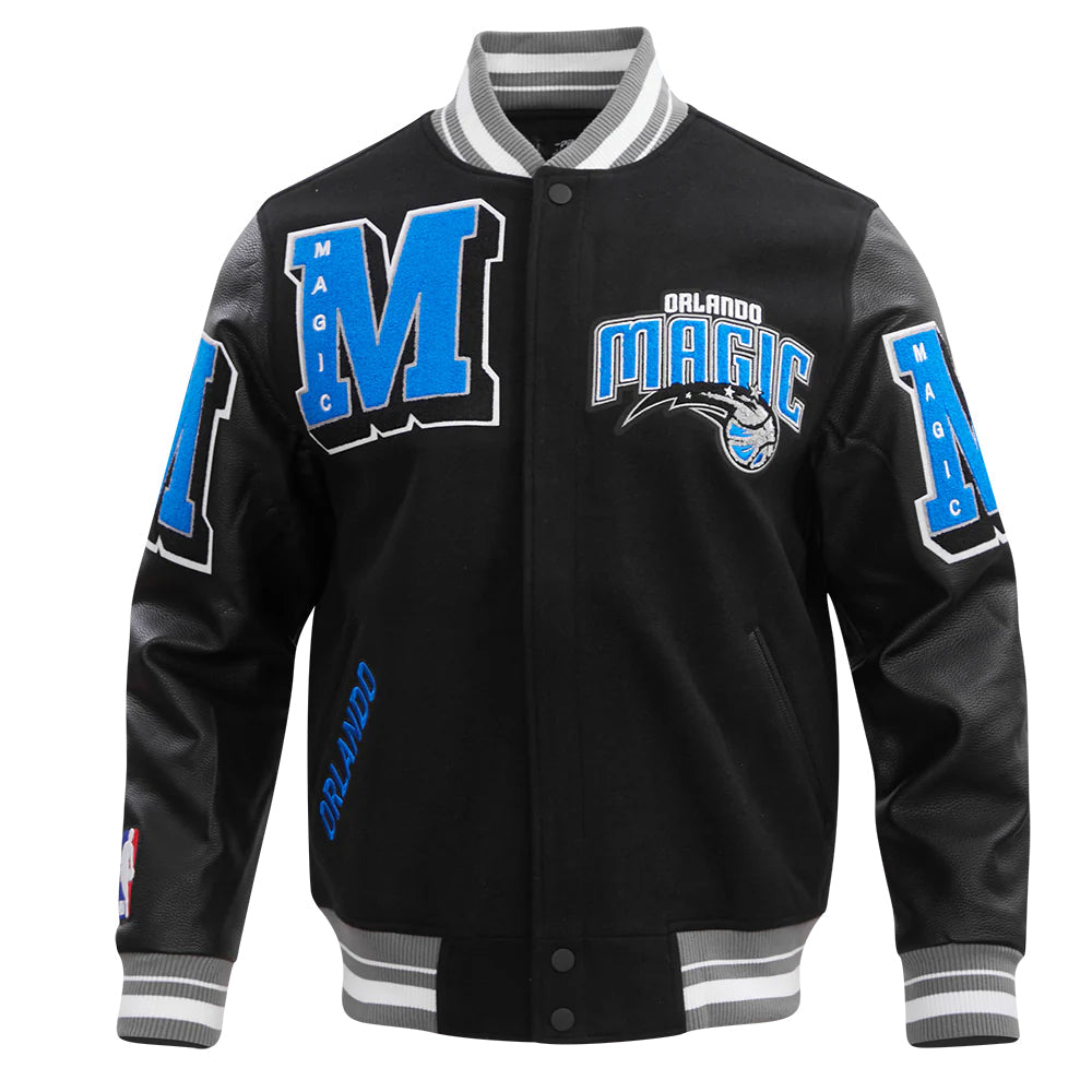 NBA ORLANDO MAGIC MASHUP MEN'S RIB WOOL VARSITY JACKET