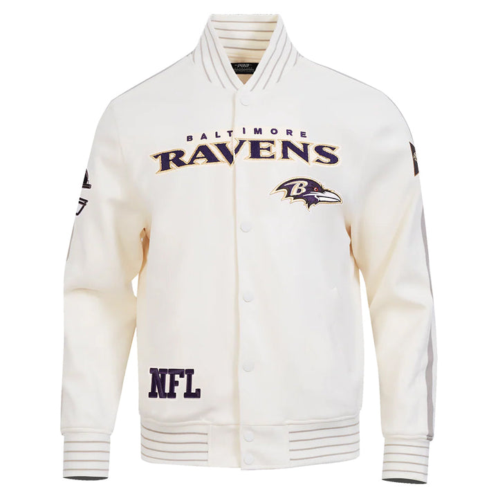 NFL BALTIMORE RAVENS PRO GAME DAY MEN'S DBL KNIT JACKET