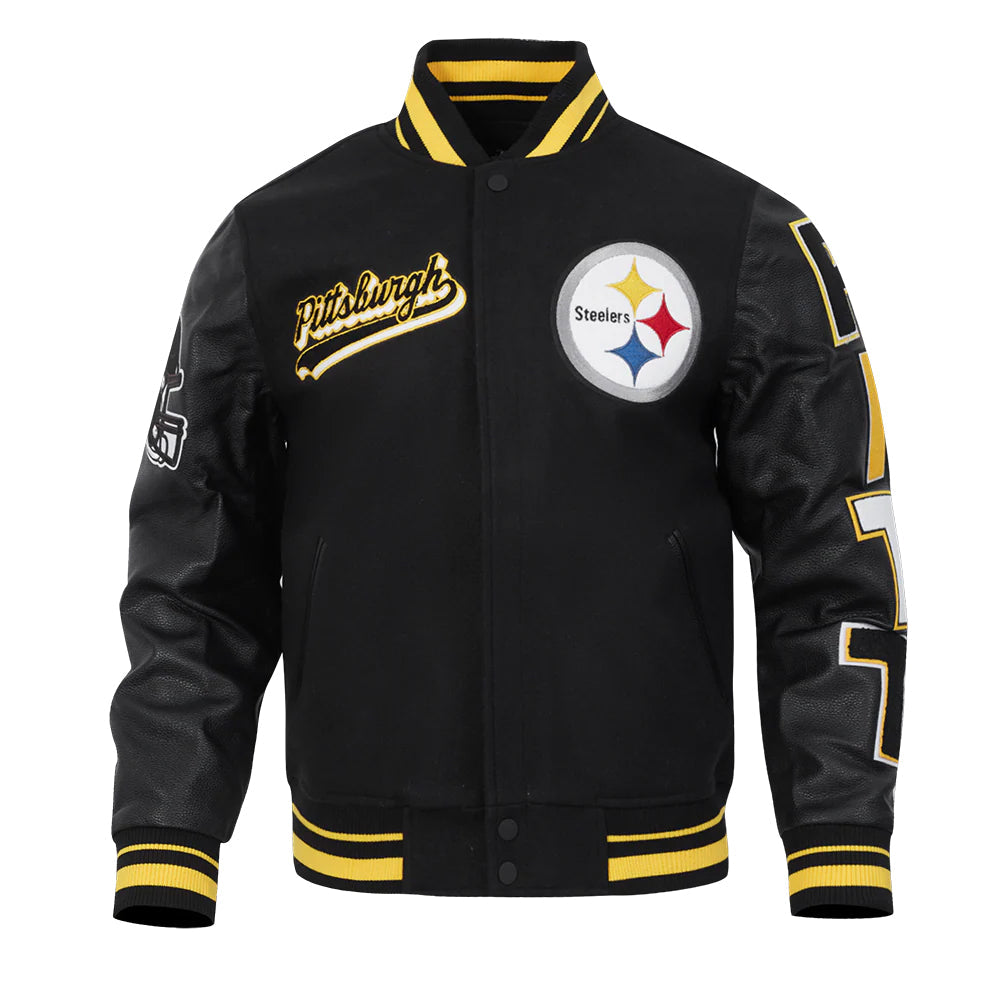 NFL PITTSBURGH STEELERS SCRIPT TAIL MEN'S RIB WOOL VARSITY