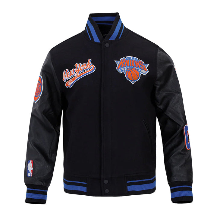 NBA NEW YORK KNICKS SCRIPT TAIL MEN'S RIB WOOL VARSITY