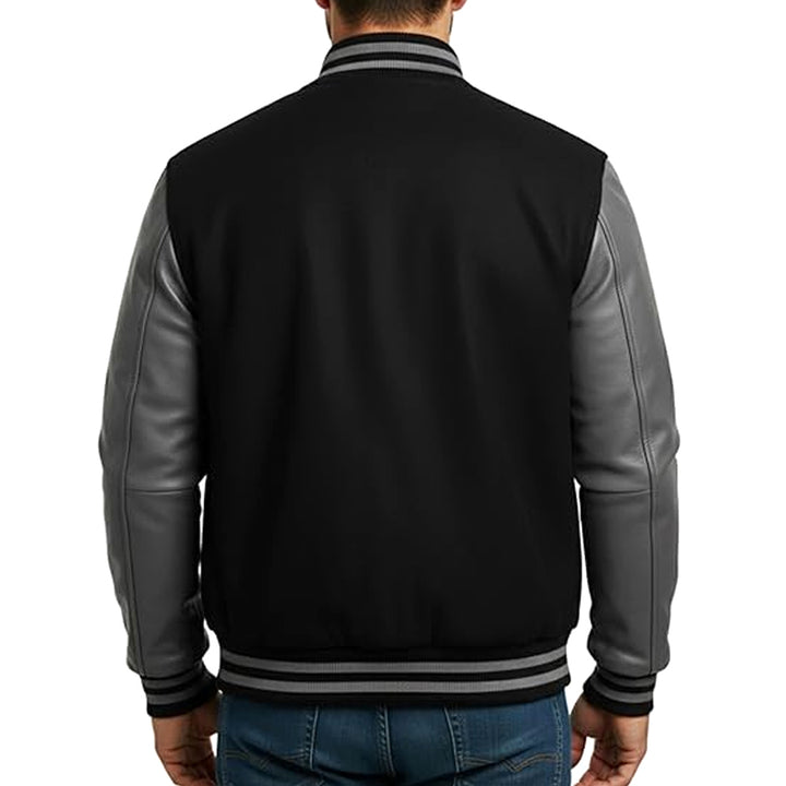 Men’s Tailored Fit Letterman Jacket
