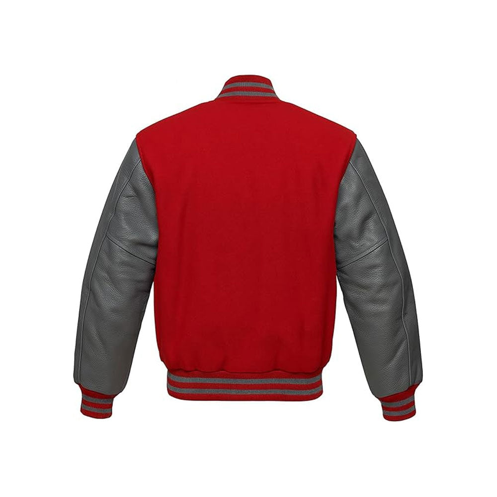 Signature Wool Letterman Jacket with Contrast Leather Arms