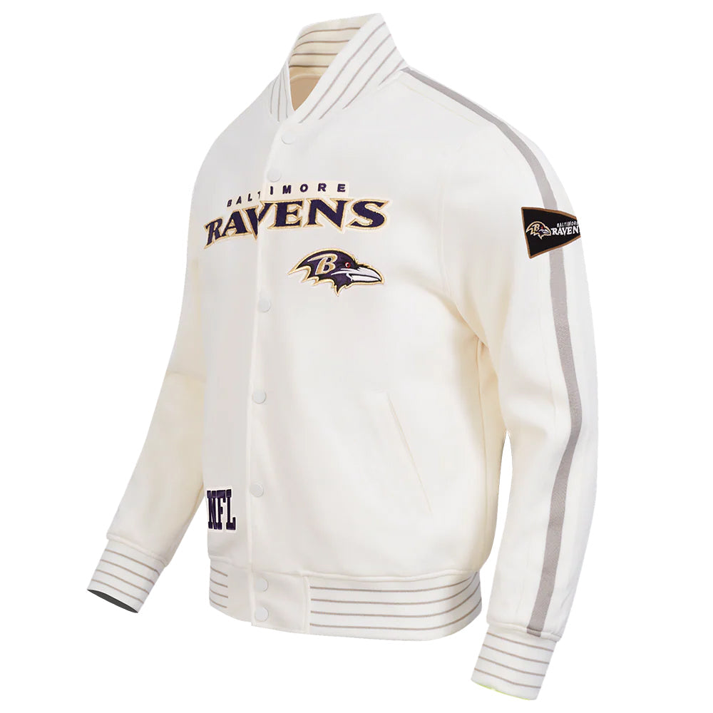 NFL BALTIMORE RAVENS PRO GAME DAY MEN'S DBL KNIT JACKET