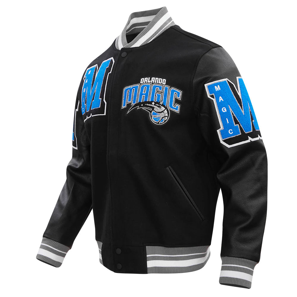 NBA ORLANDO MAGIC MASHUP MEN'S RIB WOOL VARSITY JACKET