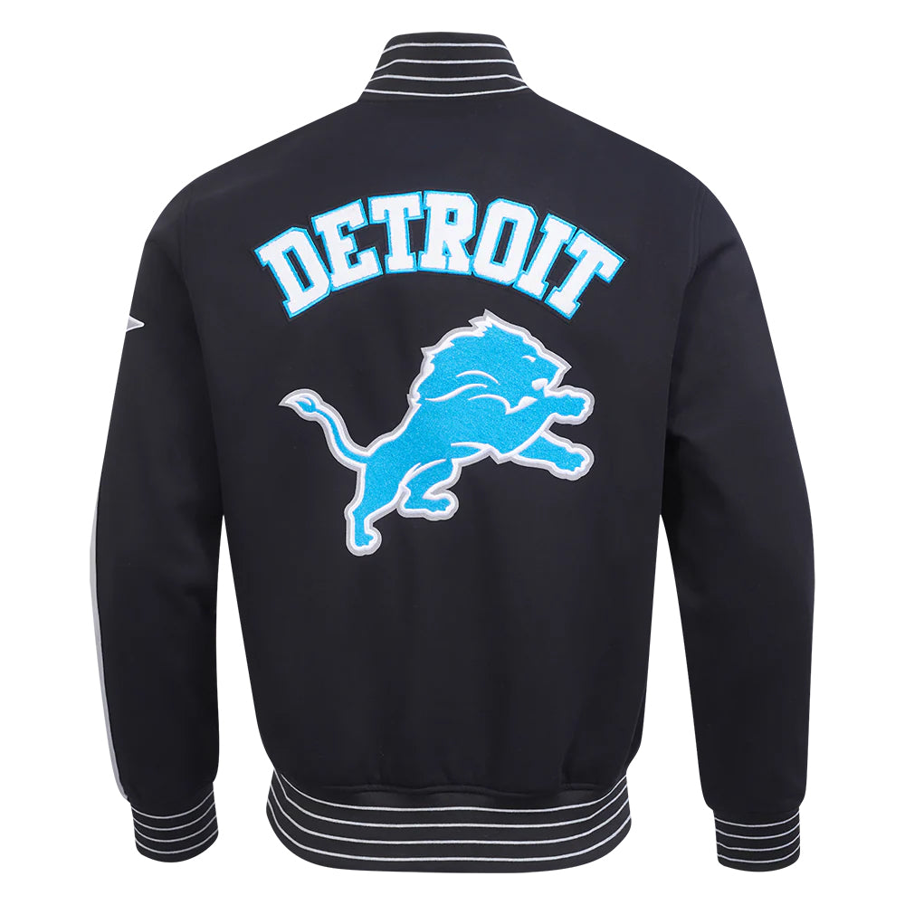 NFL DETROIT LIONS PRO GAME DAY MEN'S DBL KNIT JACKET