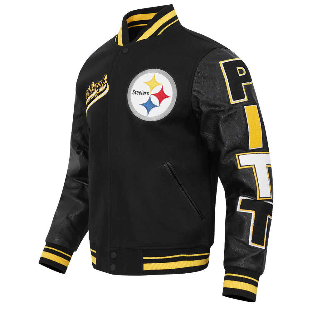 NFL PITTSBURGH STEELERS SCRIPT TAIL MEN'S RIB WOOL VARSITY