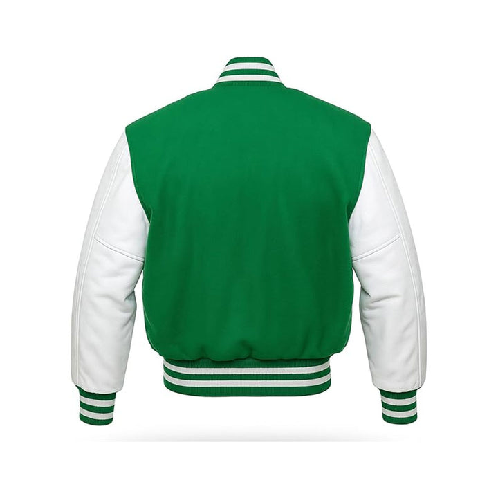 Premier Varsity Jacket with High-Quality Leather Sleeves