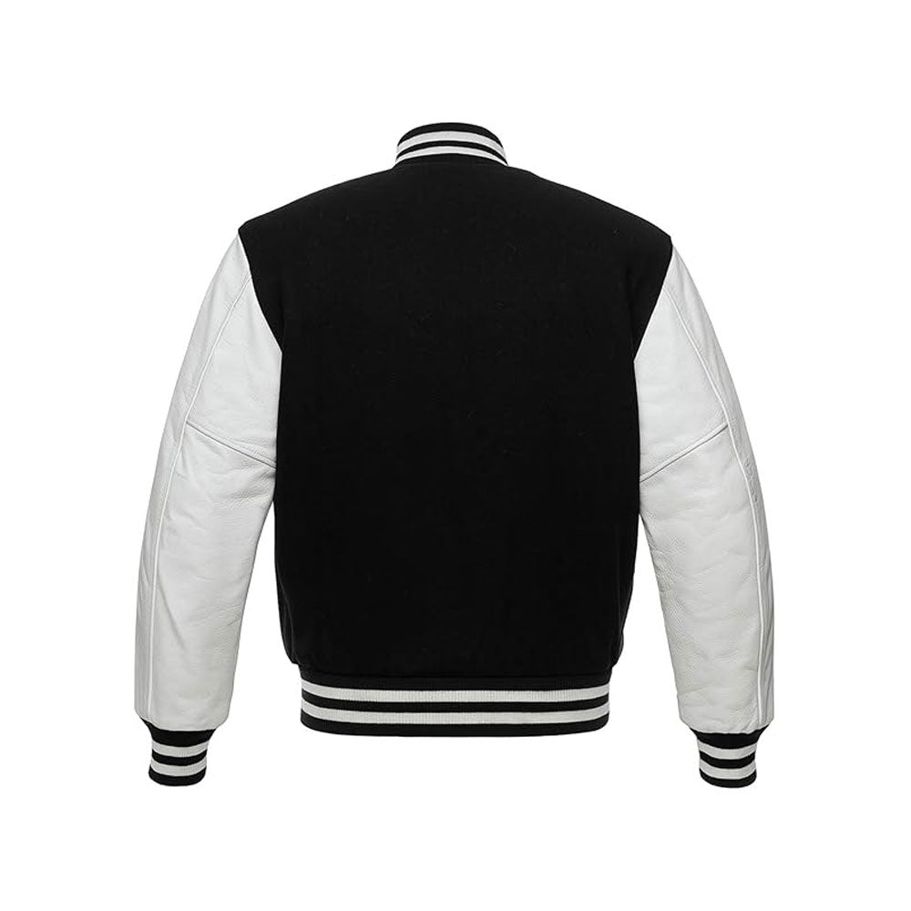 Custom Team Varsity Jacket with Real Leather Sleeves