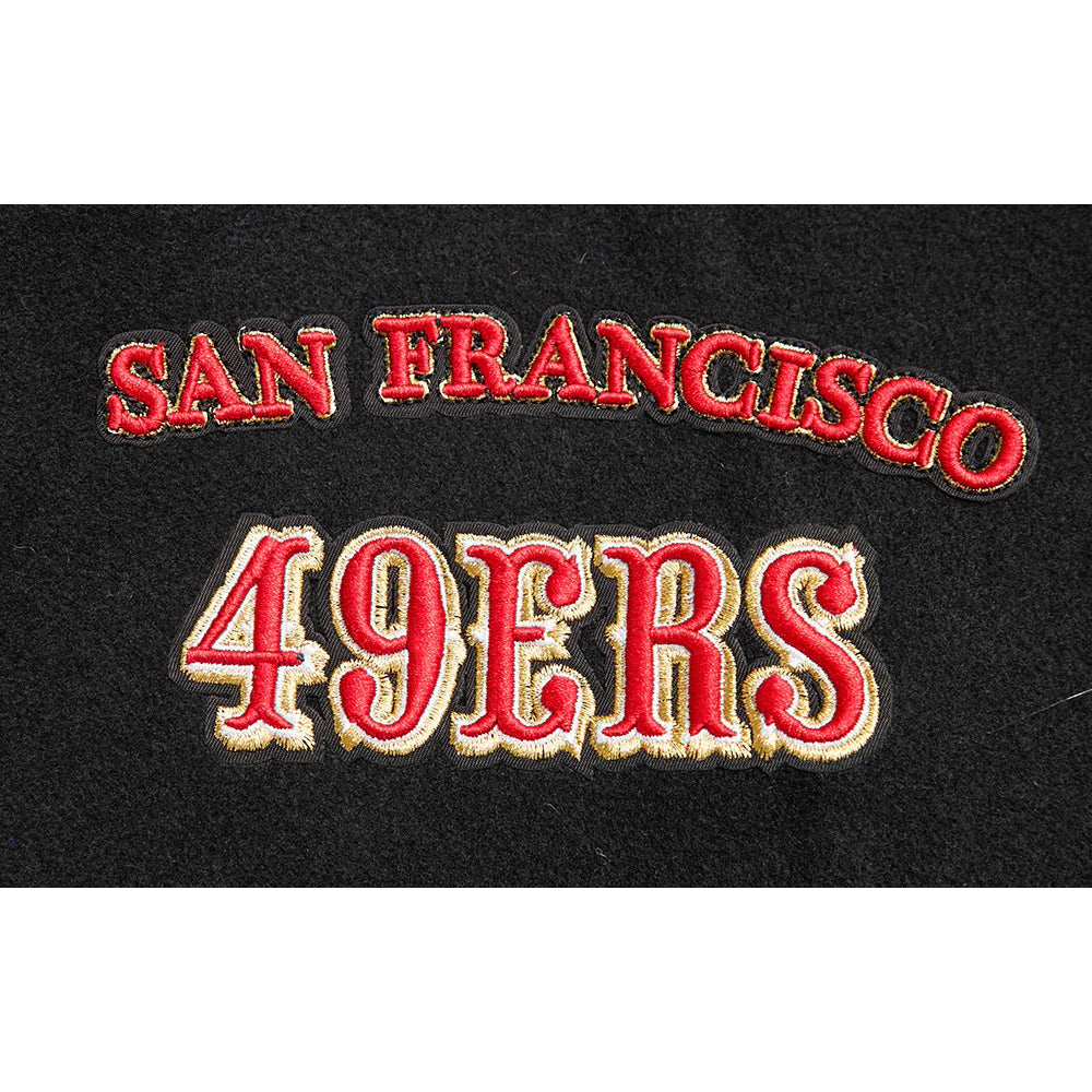 NFL SAN FRANCISCO 49ERS RETRO CLASSIC MEN'S RIB WOOL VARSITY JACKET
