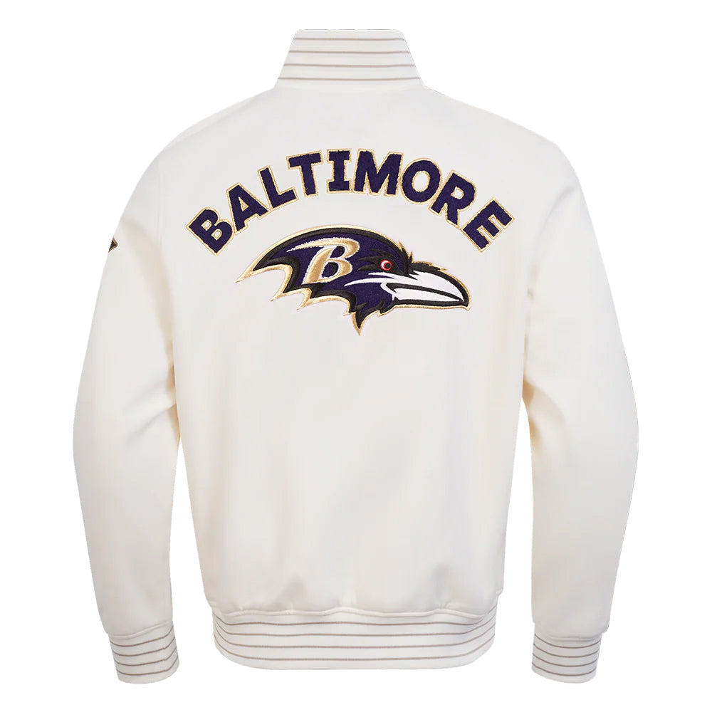 NFL BALTIMORE RAVENS PRO GAME DAY MEN'S DBL KNIT JACKET
