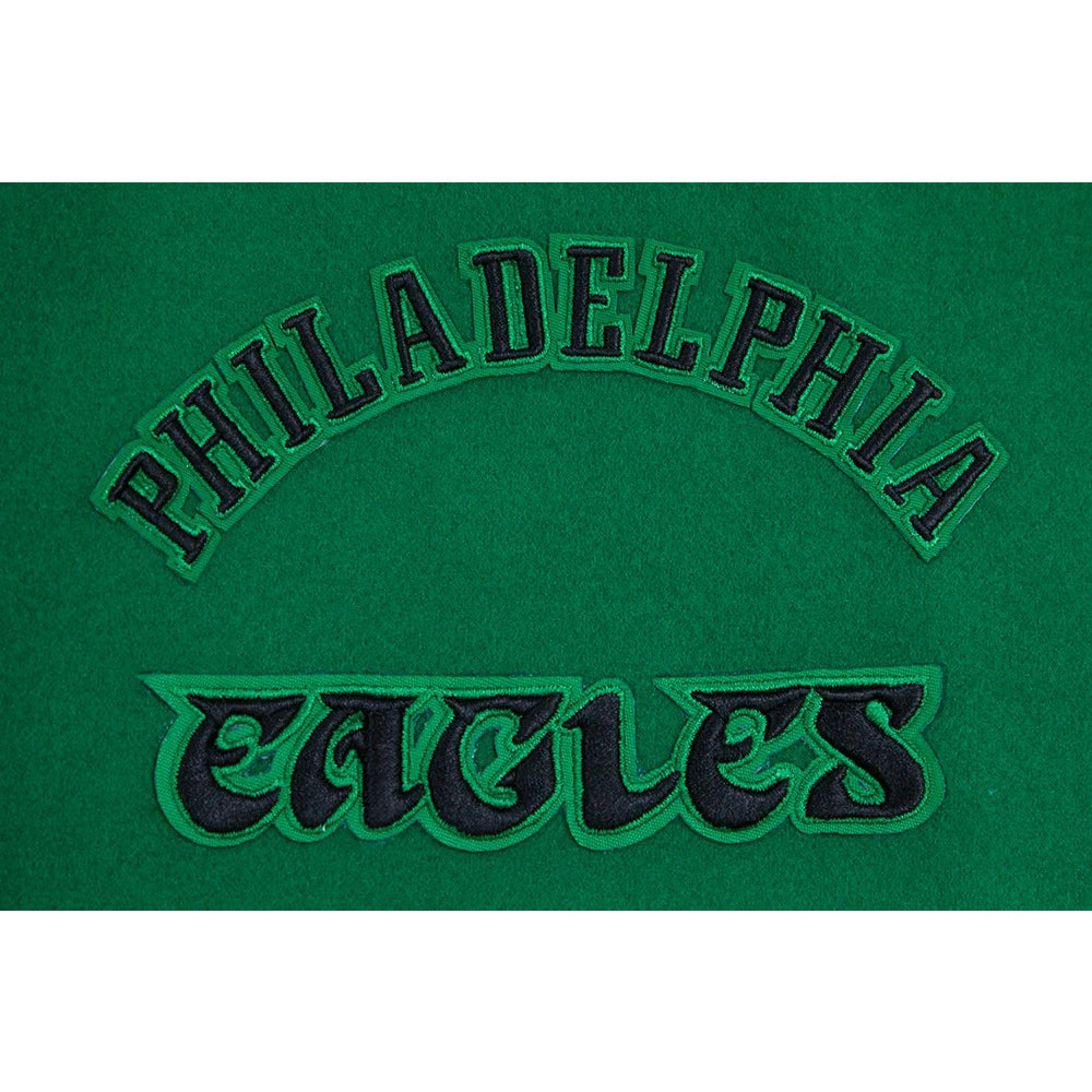 NFL PHILADELPHIA EAGLES RETRO CLASSIC MEN'S RIB WOOL VARSITY JACKET