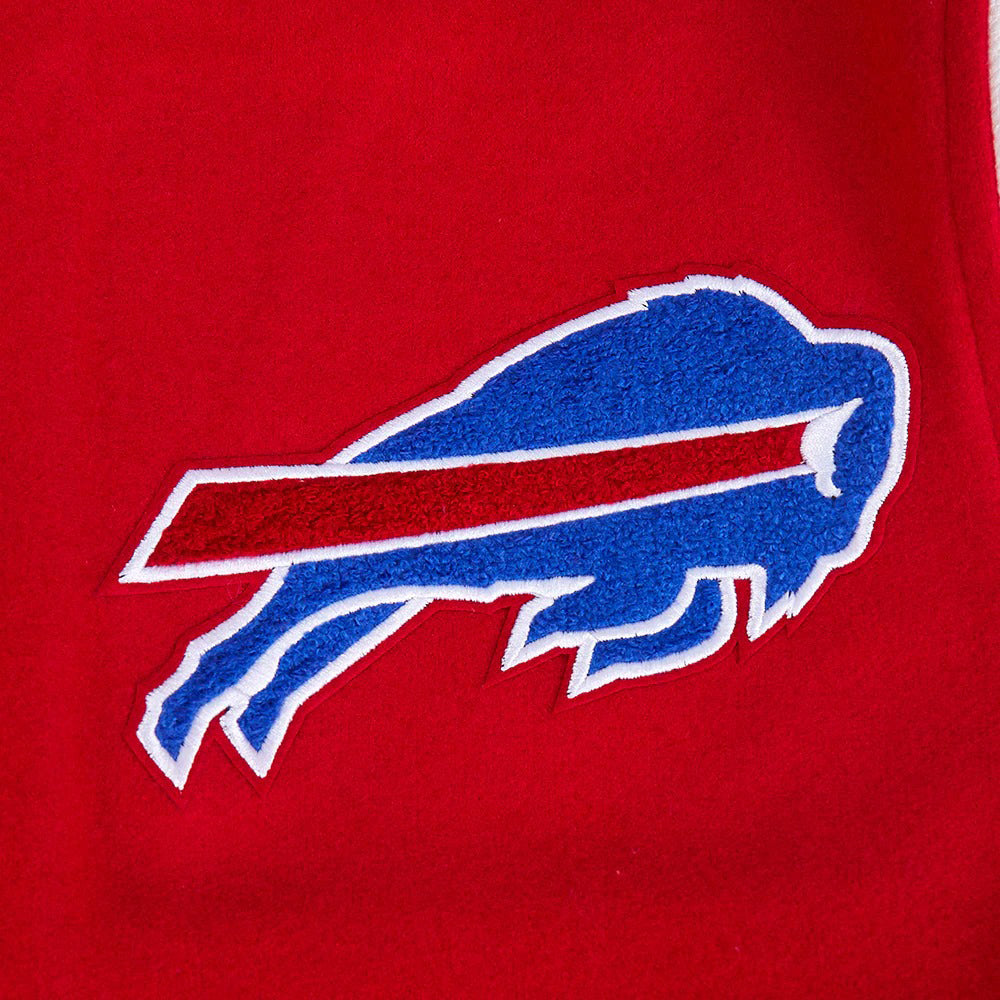 NFL BUFFALO BILLS SCRIPT TAIL MEN'S RIB WOOL VARSITY JACKET