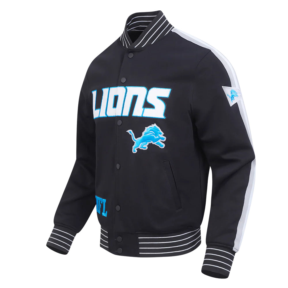 NFL DETROIT LIONS PRO GAME DAY MEN'S DBL KNIT JACKET