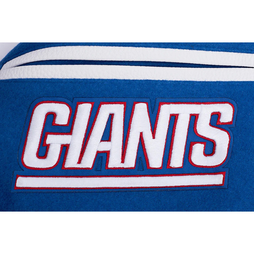 NFL NEW YORK GIANTS MASHUP MEN'S RIB WOOL VARSITY JACKET