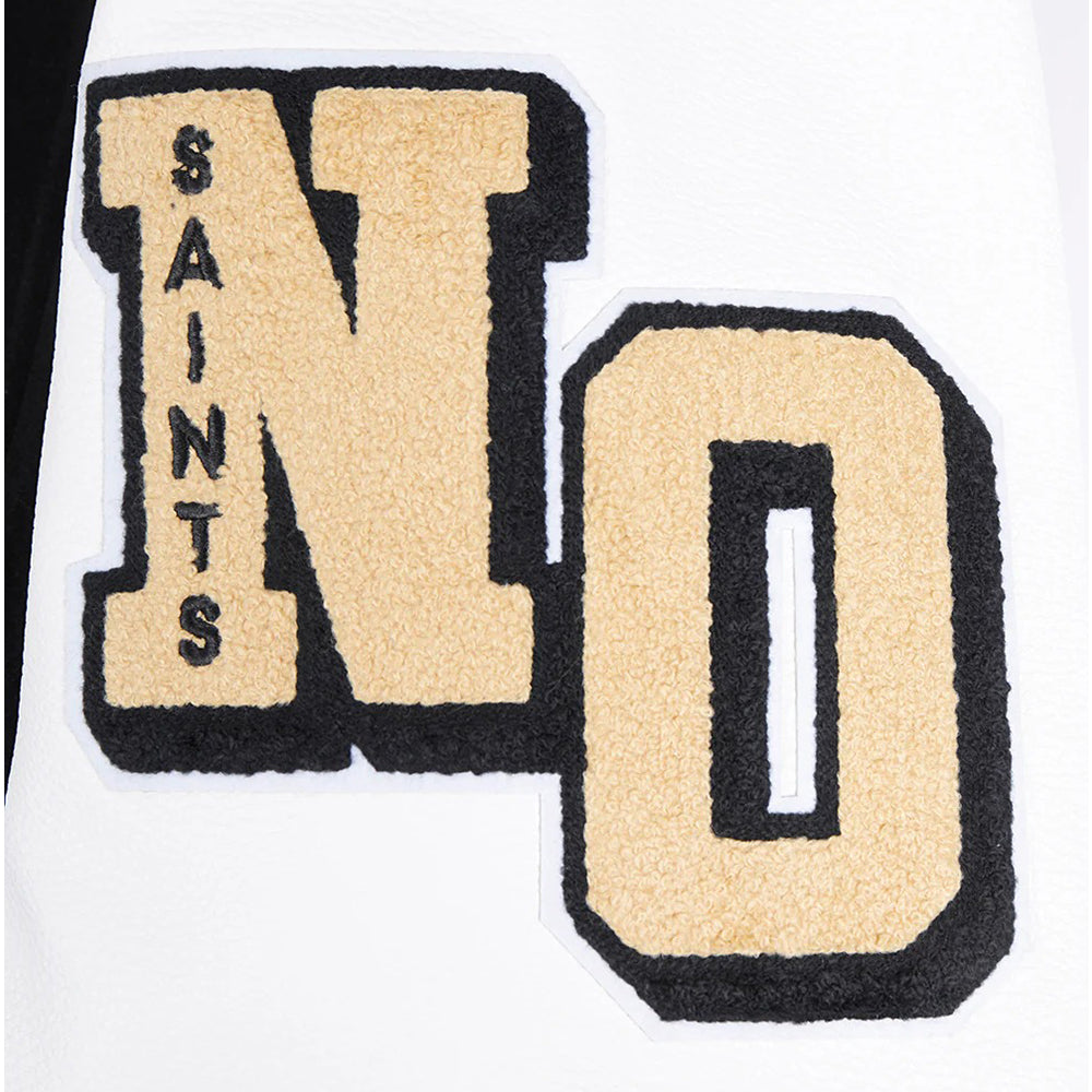 NFL NEW ORLEANS SAINTS MASHUP MEN'S RIB WOOL VARSITY JACKET
