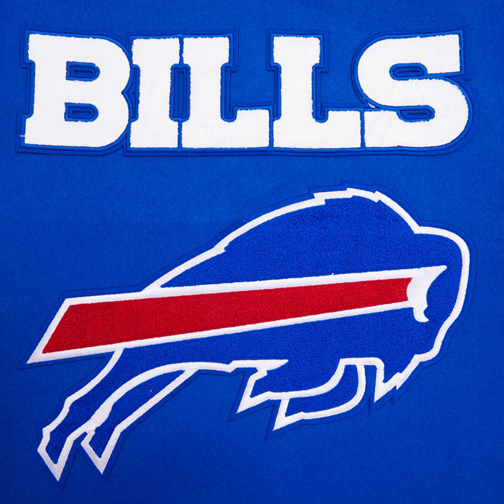 NFL BUFFALO BILLS MASHUP MEN'S RIB WOOL VARSITY JACKET