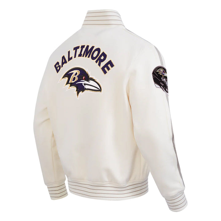 NFL BALTIMORE RAVENS PRO GAME DAY MEN'S DBL KNIT JACKET