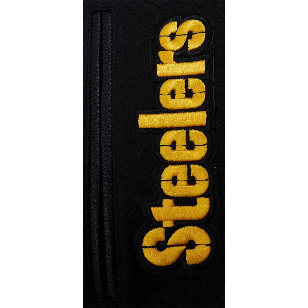 NFL PITTSBURGH STEELERS MASHUP MEN'S RIB WOOL VARSITY JACKET