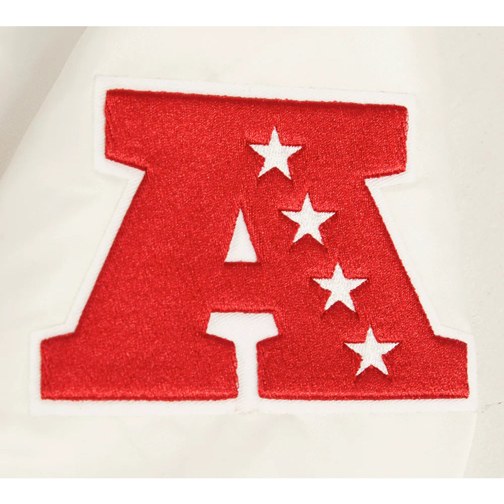 NFL LAS VEGAS RAIDERS RETRO CLASSIC MEN'S RIB SATIN JACKET