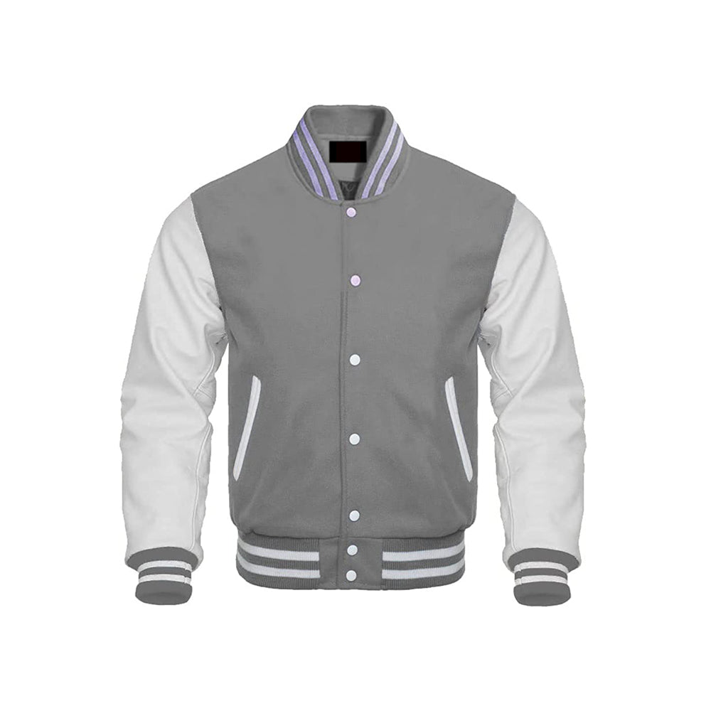 Clean Look Wool Body Varsity Jacket
