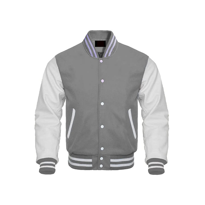 Clean Look Wool Body Varsity Jacket