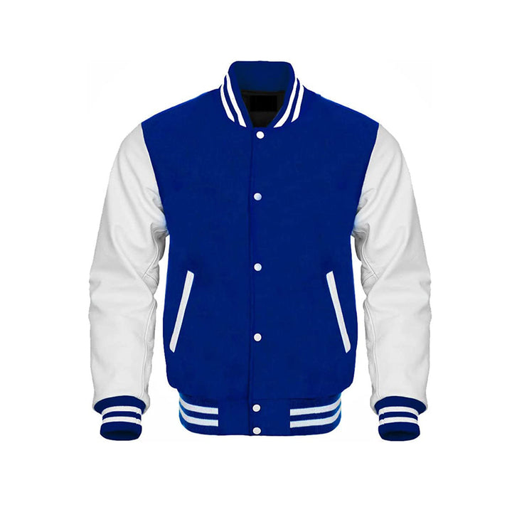 Premium Varsity Jacket With Leather Sleeves