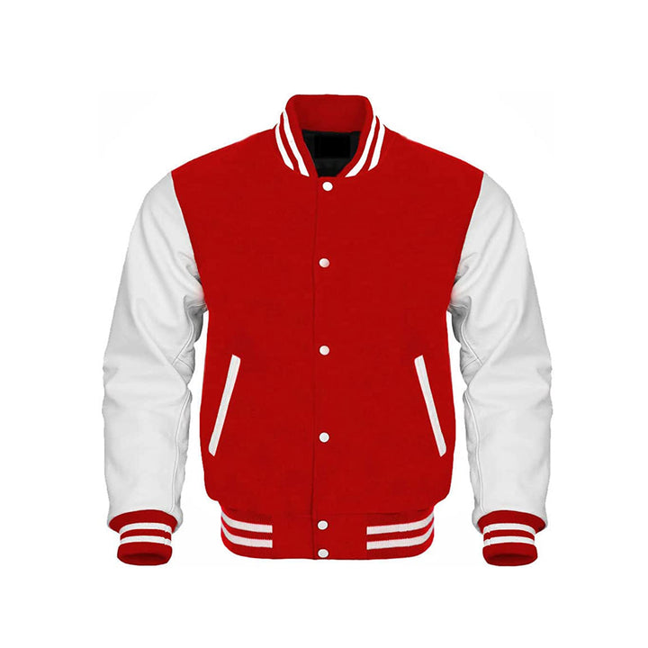 Heavyweight Leather Sleeve Varsity Jacket