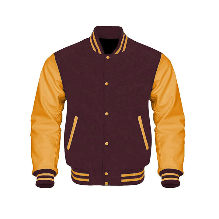Soft Lined Varsity Jacket With Wool Body