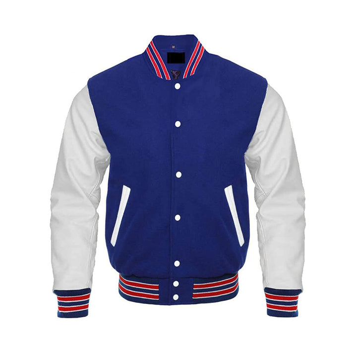 Timeless Varsity Jacket With Wool Body
