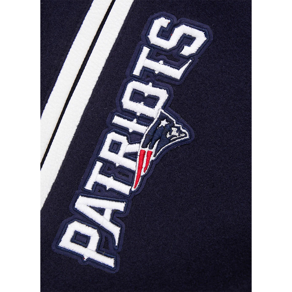 NFL NEW ENGLAND PATRIOTS MASHUP MEN'S RIB WOOL VARSITY JACKET