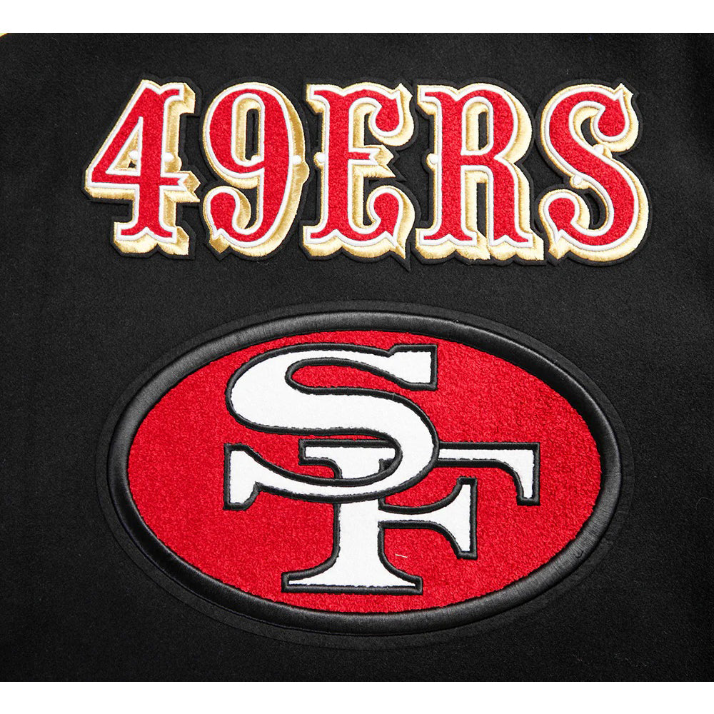 NFL SAN FRANCISCO 49ERS RETRO CLASSIC MEN'S RIB WOOL VARSITY JACKET