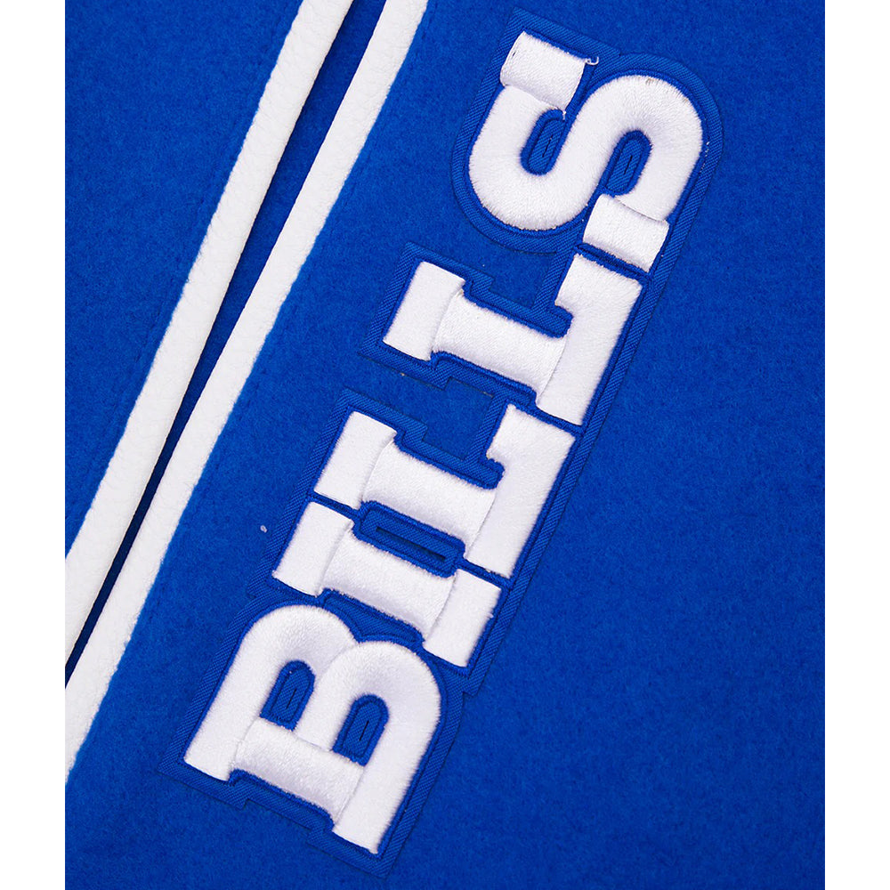 NFL BUFFALO BILLS MASHUP MEN'S RIB WOOL VARSITY JACKET