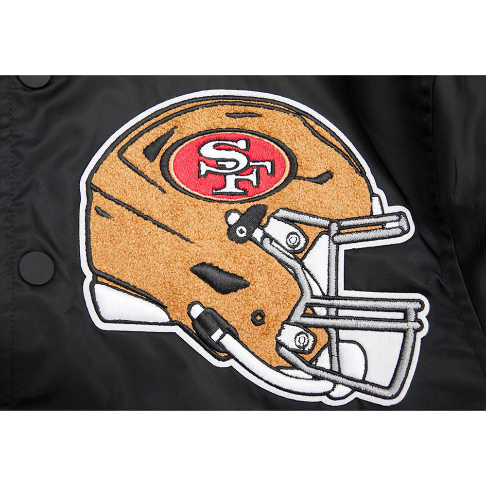 NFL SAN FRANCISCO 49ERS MASHUP MEN'S RIB SATIN JACKET