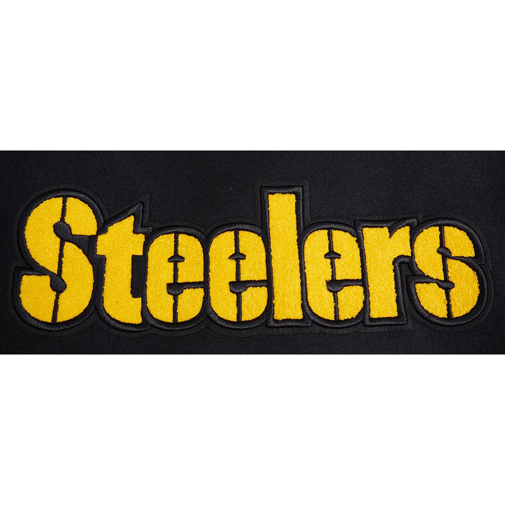 NFL PITTSBURGH STEELERS MASHUP MEN'S RIB WOOL VARSITY JACKET