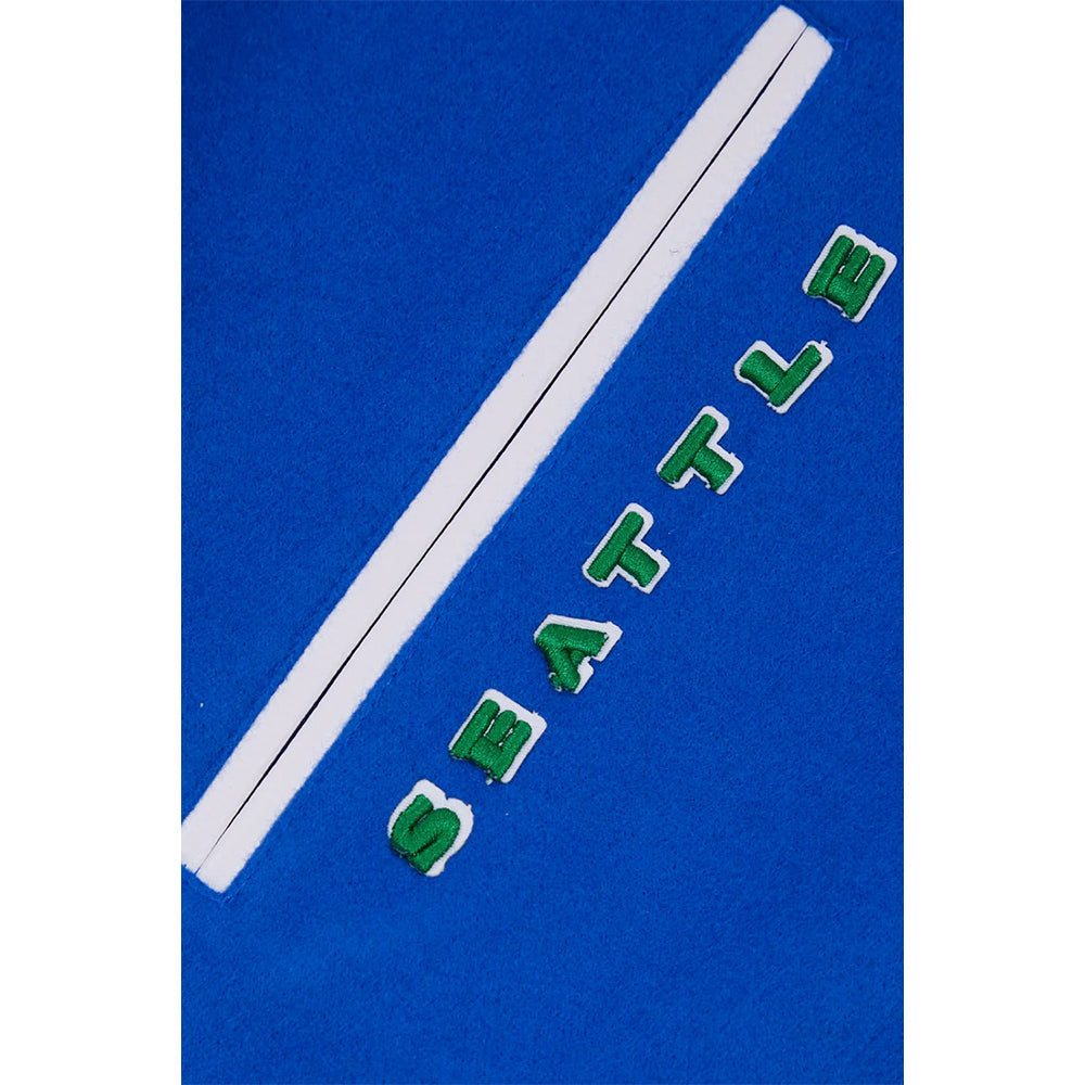 NFL SEATTLE SEAHAWKS RETRO CLASSIC MEN'S RIB WOOL VARSITY JACKET