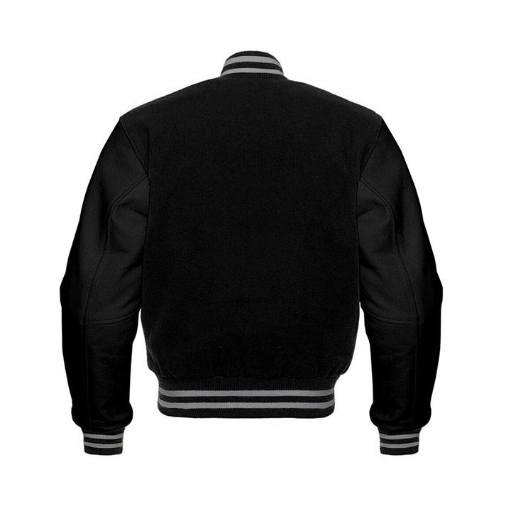Modren Hoodie Varsity Jacket With Leather Sleeves