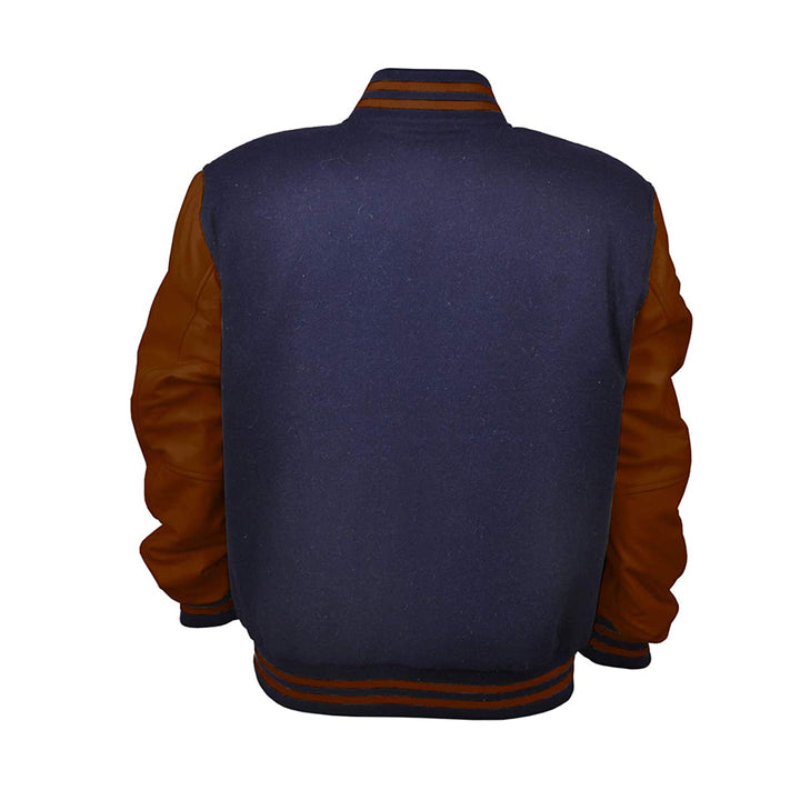 Modren Hoodie Varsity Jacket With Leather Sleeves